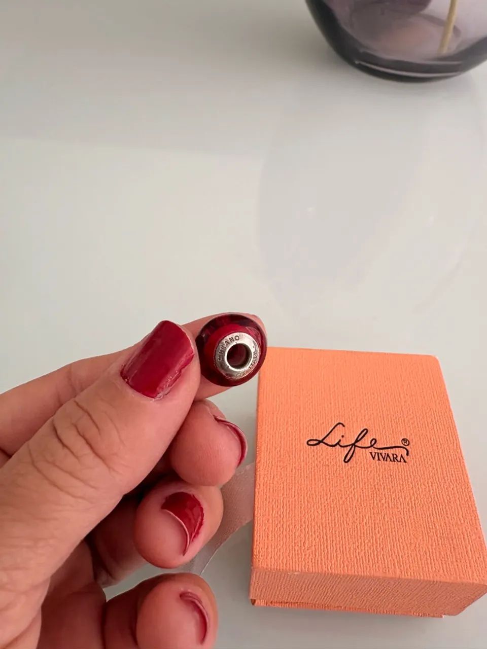 Berloques separador Murano bela a fera da Vivara  - Foto 5