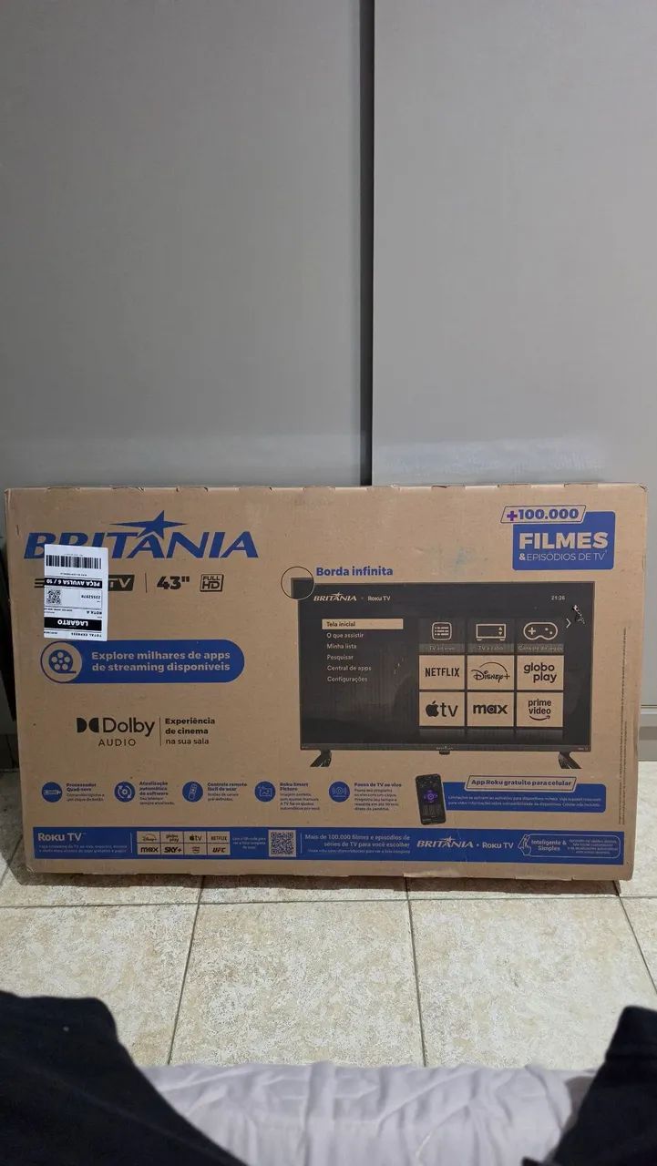 Smart tv 43' Lacrada!