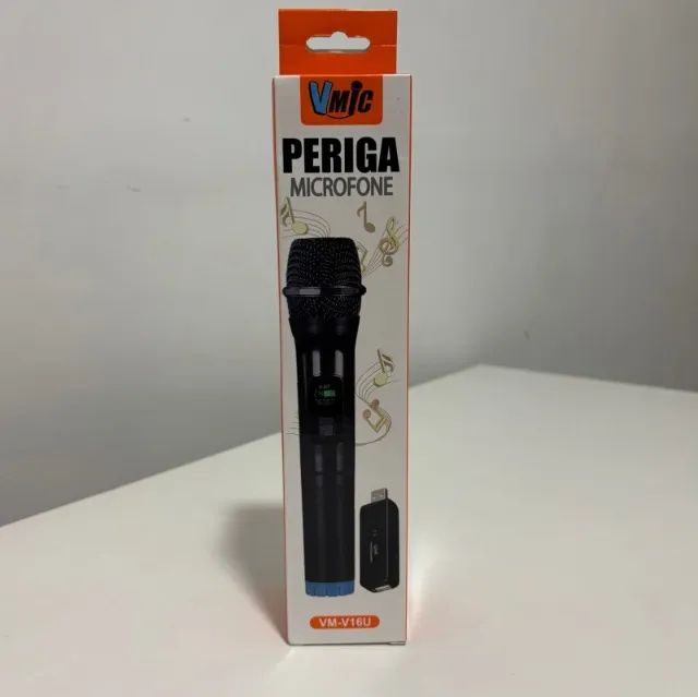 MICROFONE SEM FIO NOVO