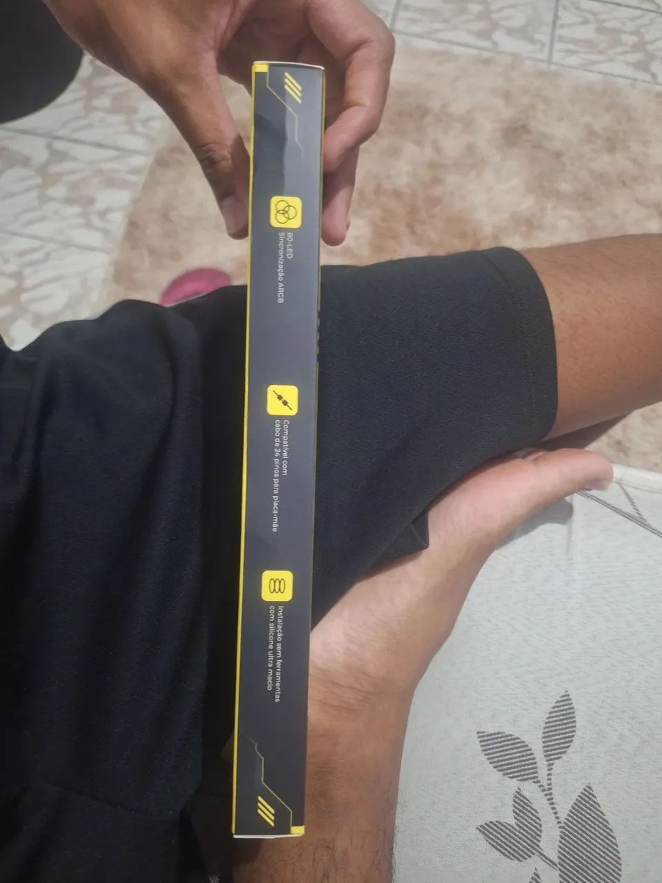 Cabo ARGB para placa mãe 24 pinos 80 LEDs - Foto 3