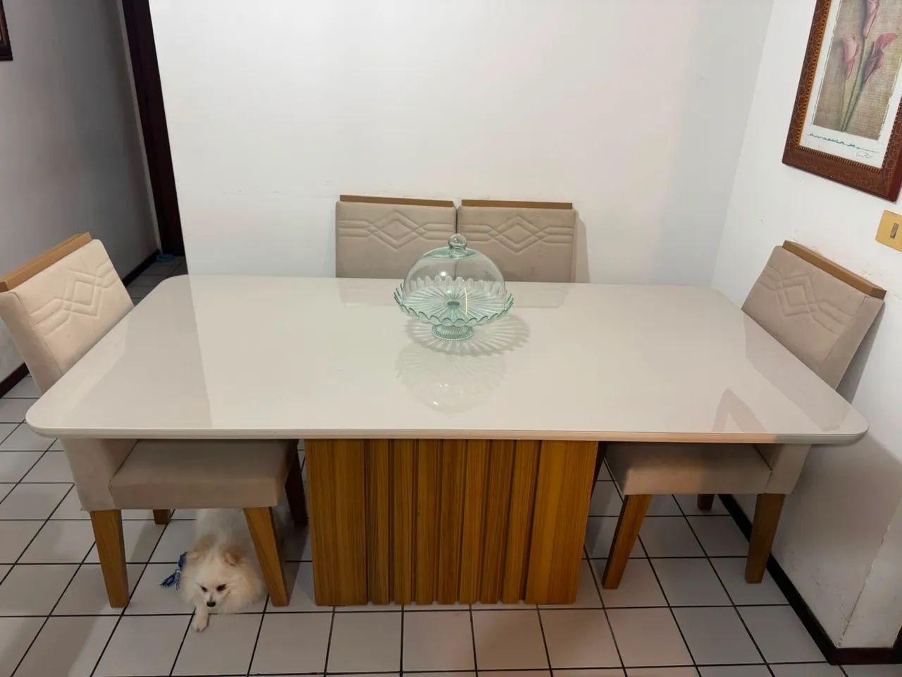 Mesa madeira com 6 cadeiras  - Foto 3