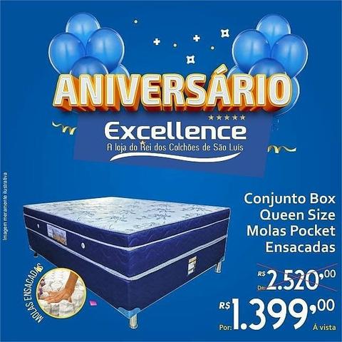 Cama box super king e queen siz (super oferta pra dormir bem) - Foto 2