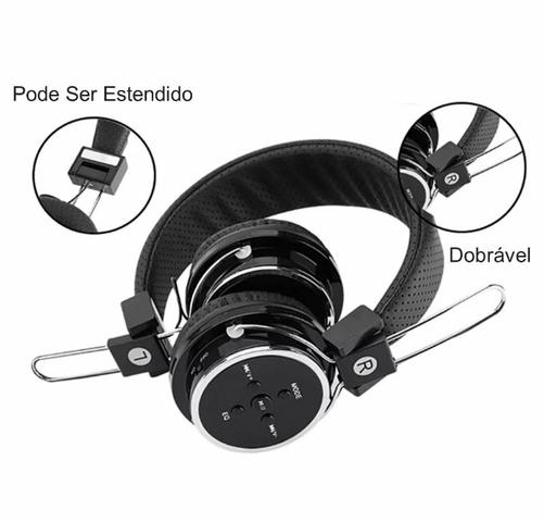 Fone de Ouvido Headphone Bluetooth Micro Sd - Foto 3