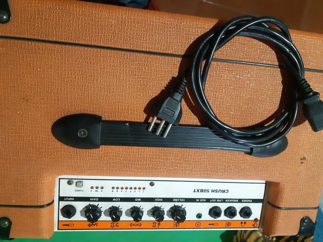 Vendo ou troco por pedal duplo Iron Cobra Amplificador Contra Baixo Orange 50 BXT - Foto 3