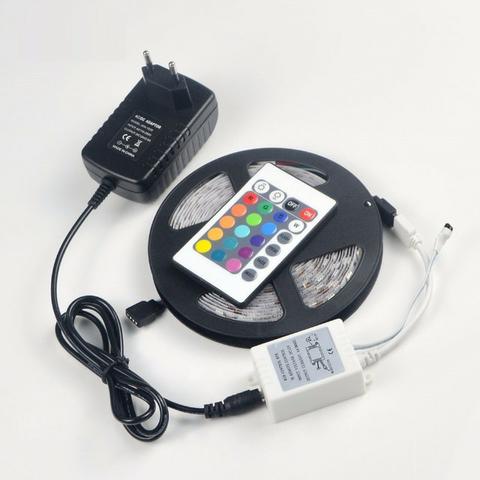 Azul, Vermelho e Verde Super Led 5050 300 Leds 5m + Fonte Grátis