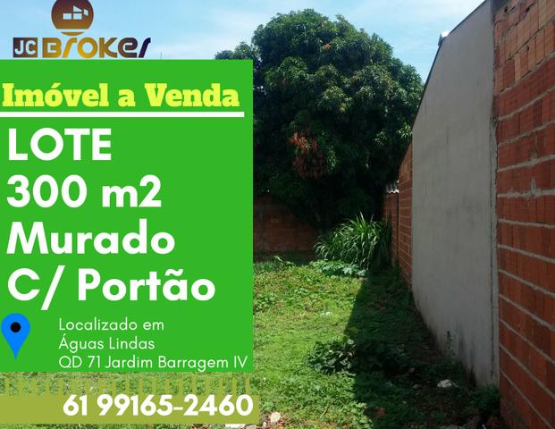 LOTE 300 m2 MURADO JÅ C/ PORTÃO E ÁGUA