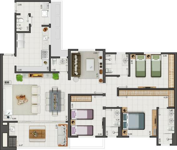Ed. Jardim d América - Andar alto / Completo - Foto 17