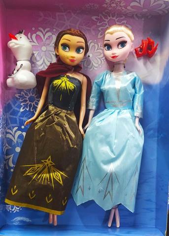 Bonecas Frozen 2 Kit Anna e Elsa Com Olaf Magic Princess - Foto 2