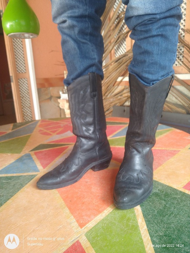Bota de couro legítimo masculino  - Foto 5