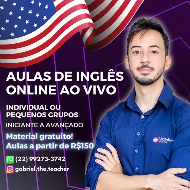 Aulas de inglês online AO VIVO