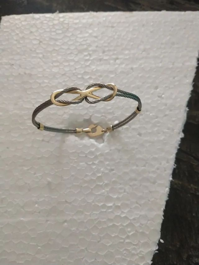 Pulseira feminina Cabo náutico e moeda antiga  - Foto 2