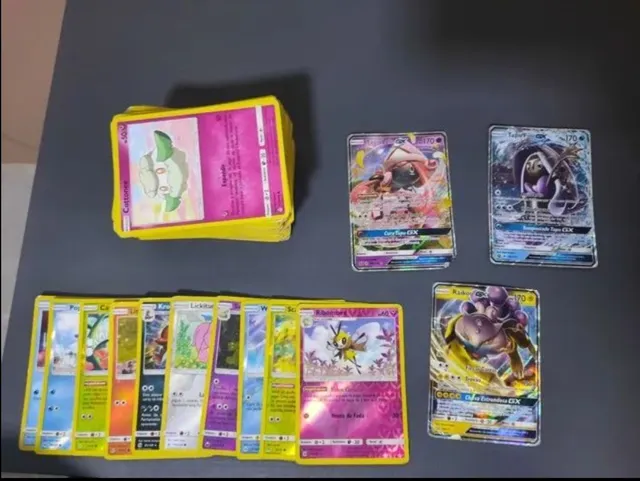 Lote 100 Cartas Pokemon + 2GX ou EX + Brinde