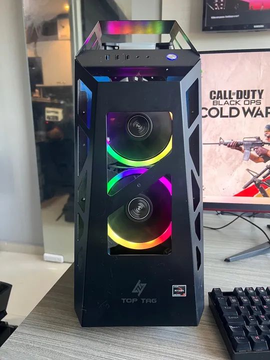 PC Gamer Ryzen 7 5700 RTX 4060 8gb Monitor AOC 27 75hz  - Foto 6