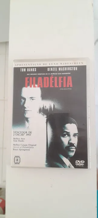 DVD - Filme Filadélfia - T.Hanks e D.Washinton. Raridade!