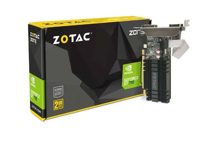 Placa de Vídeo Zotac NVIDIA GeForce GT 710 2GB, DDR3 - ZT-71302-20L