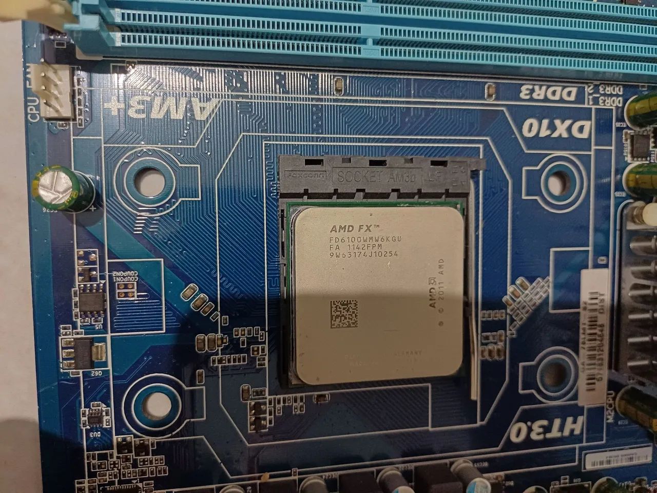 Processador FX6100,game par  placa am3+ - Foto 2