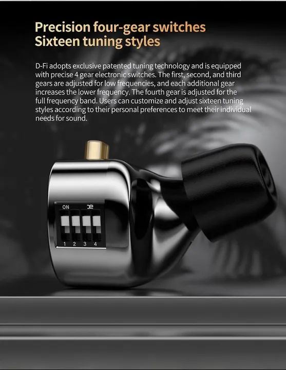 Fone de ouvido KZ D-fi Tuning top - Foto 5