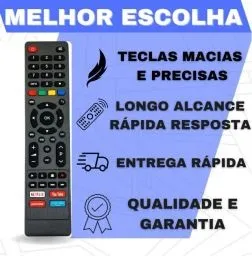 Controle Remoto Compatível com Philco Smart TV LCD LED com Netflix Youtube Globoplay Prime