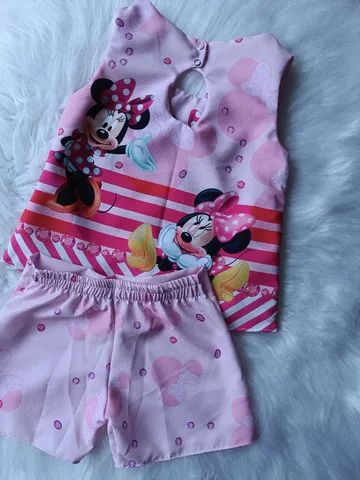 Conjunto temático Minnie rosa - Foto 3