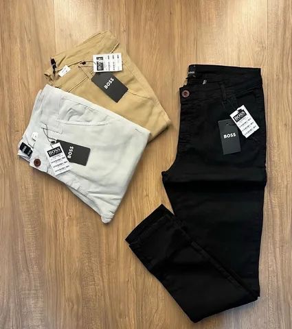 Calça de sarja Polo Ralph Lauren e Boss - Foto 5