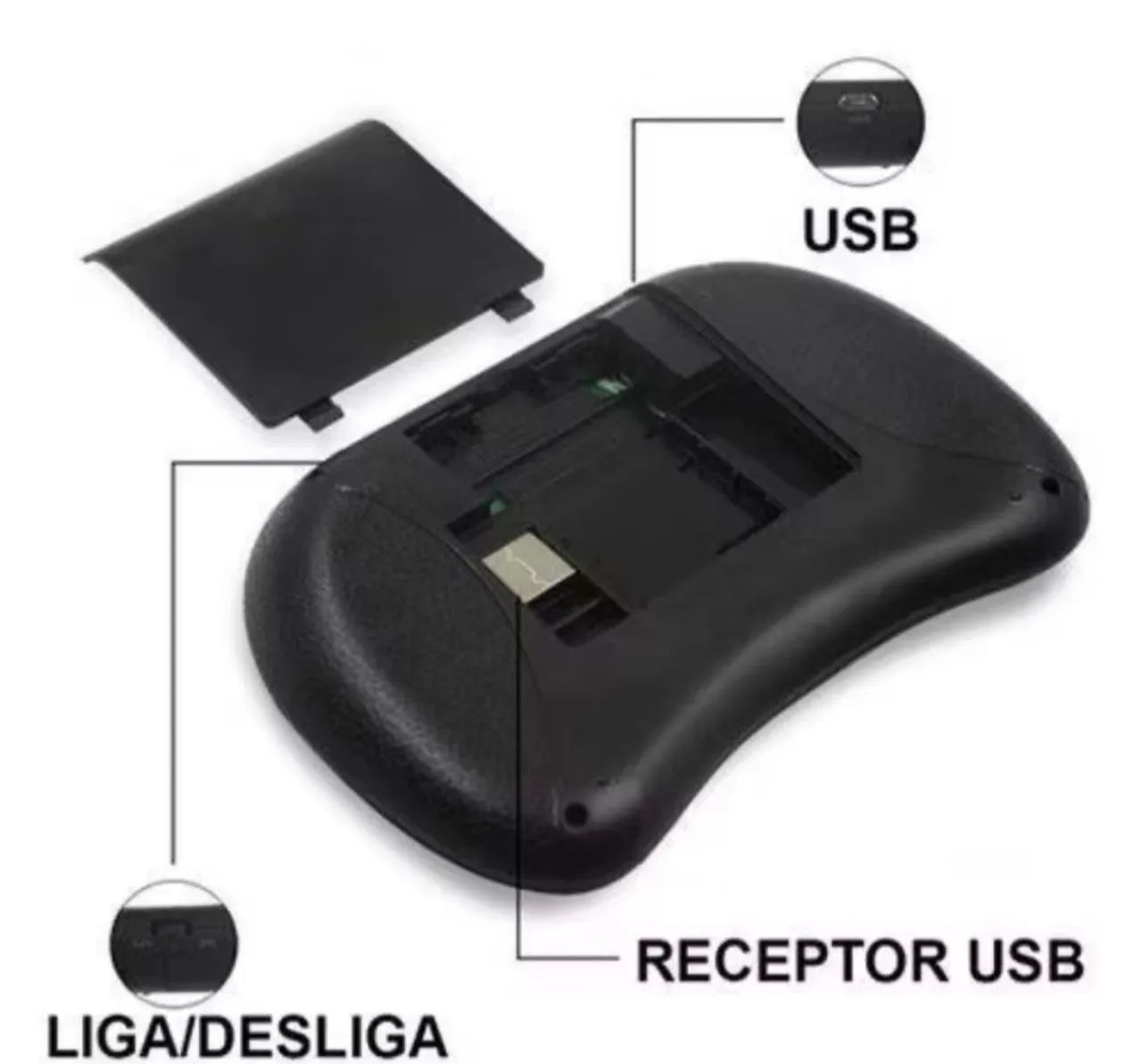 Miniteclado de Led para TV Smart PC Notebook entre Outros  - Foto 5