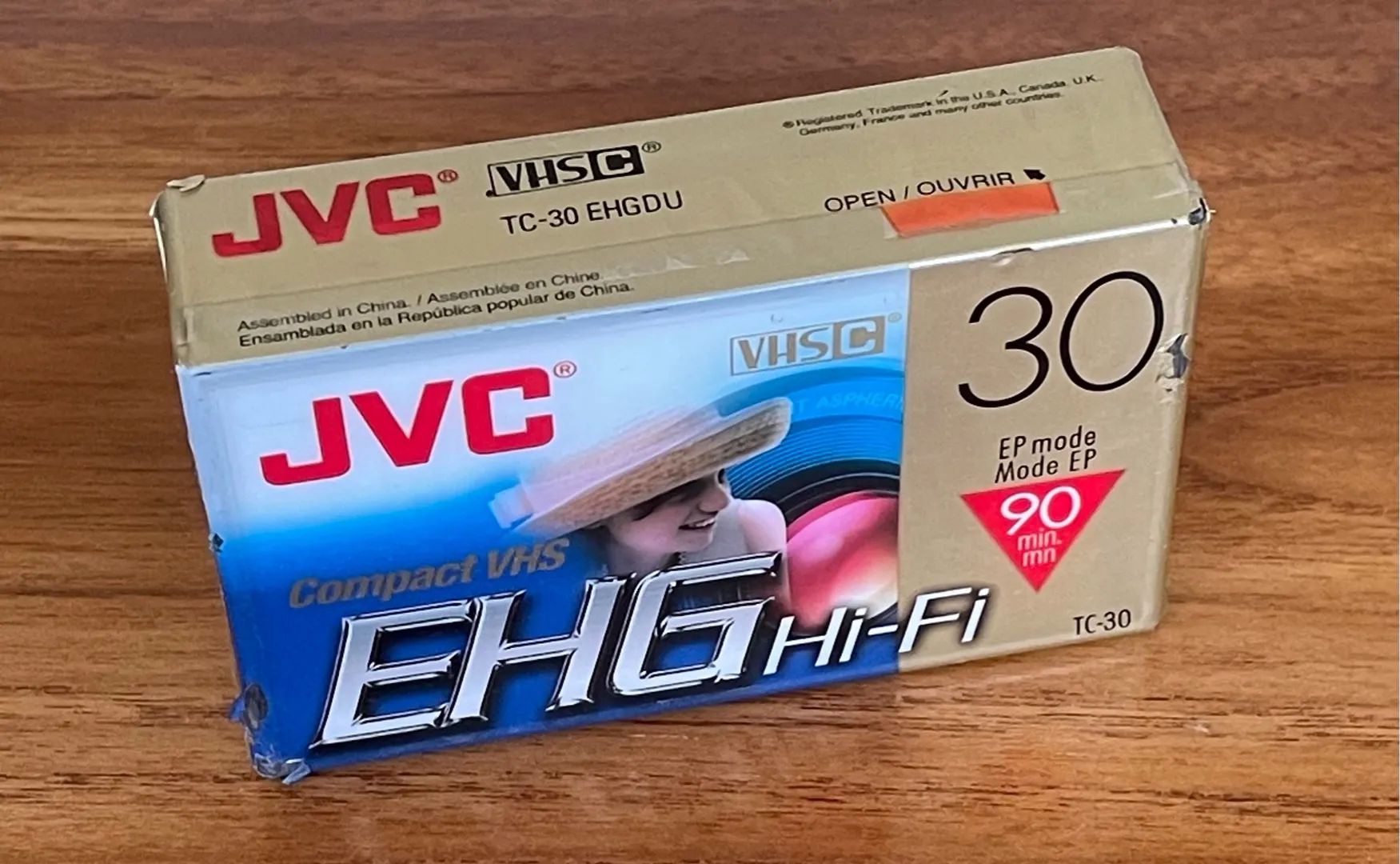 Fita VHS-C TDK lacrada