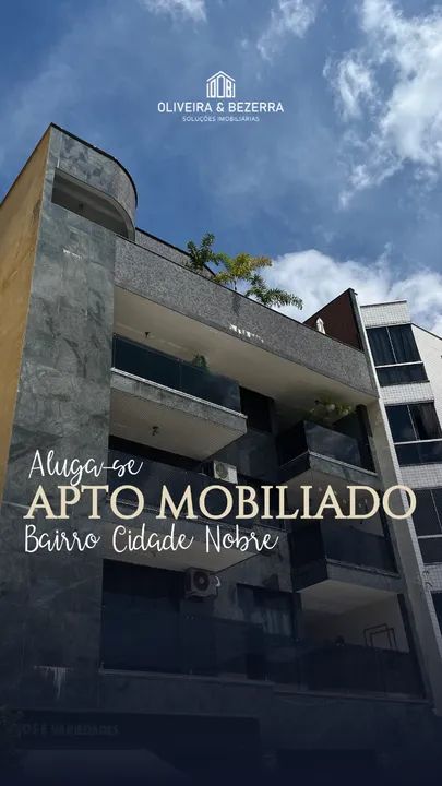 Cobertura mobiliada no Cidade Nobre 