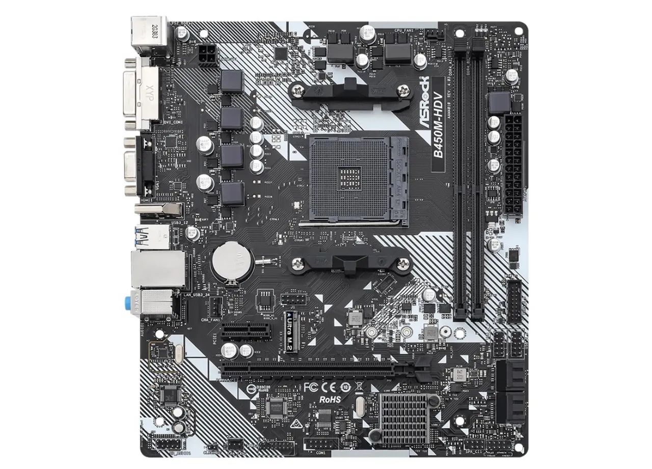 Placa mãe B450m Asrock (Nova Lacrada) - Foto 2