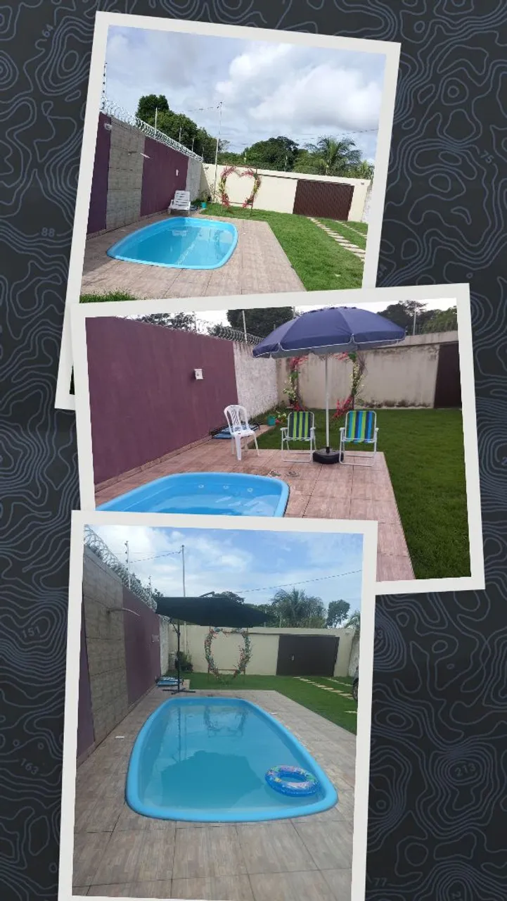 CASA DE PRAIA COM PISCINA EM ALTER DO CHÃO POR TEMPORADA