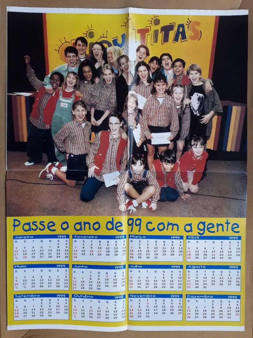 Revista Pôster Calendário Sandy e Júnior - Spice Girls - Chiquititas - Foto 5