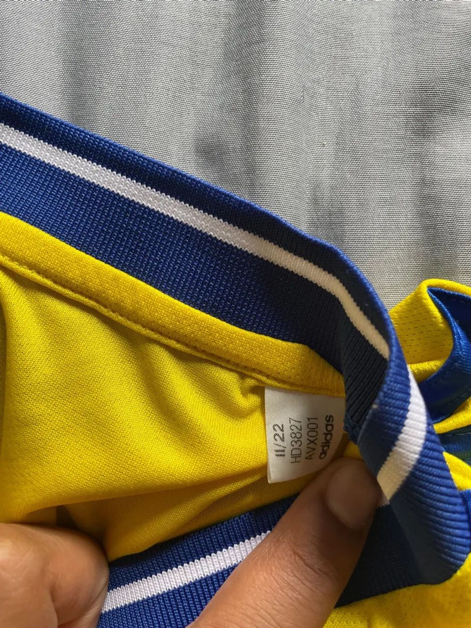 CAMISA CRUZEIRO III 22/23 S/N° TORCEDOR ADIDAS MASCULINA - AMARELO - Foto 4