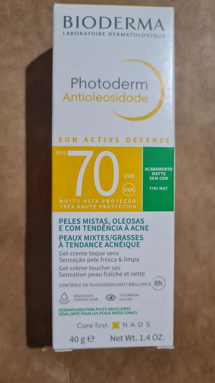 Frete grátis! Protetor Solar Bioderma Photoderm Antioleosidade FPS 70 - 40g