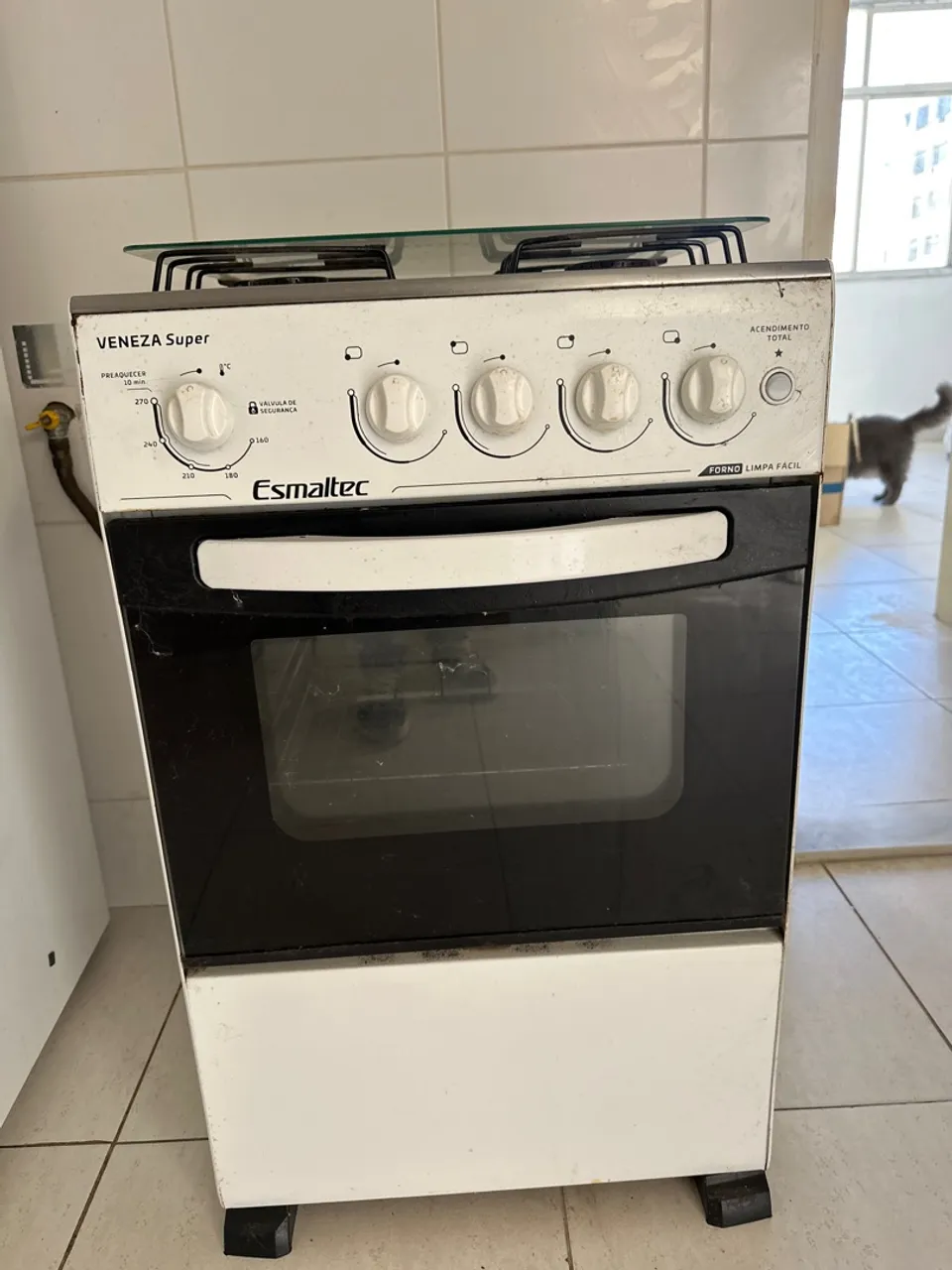 Fogão funcionando 100% super barato Esmaltec