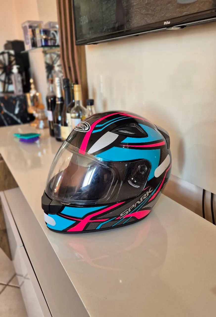 Capacete de Moto Spark tamanho 58