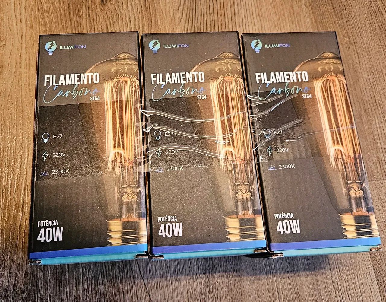 3 Lâmpadas 220volts