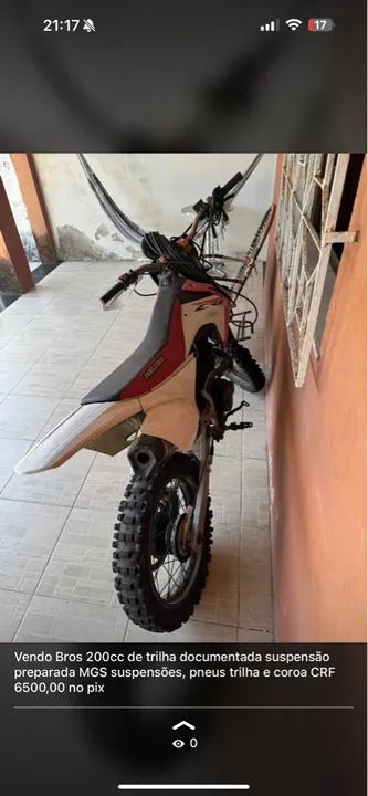 Bros 200cc de Trilha - Preparada MGS - Documentada