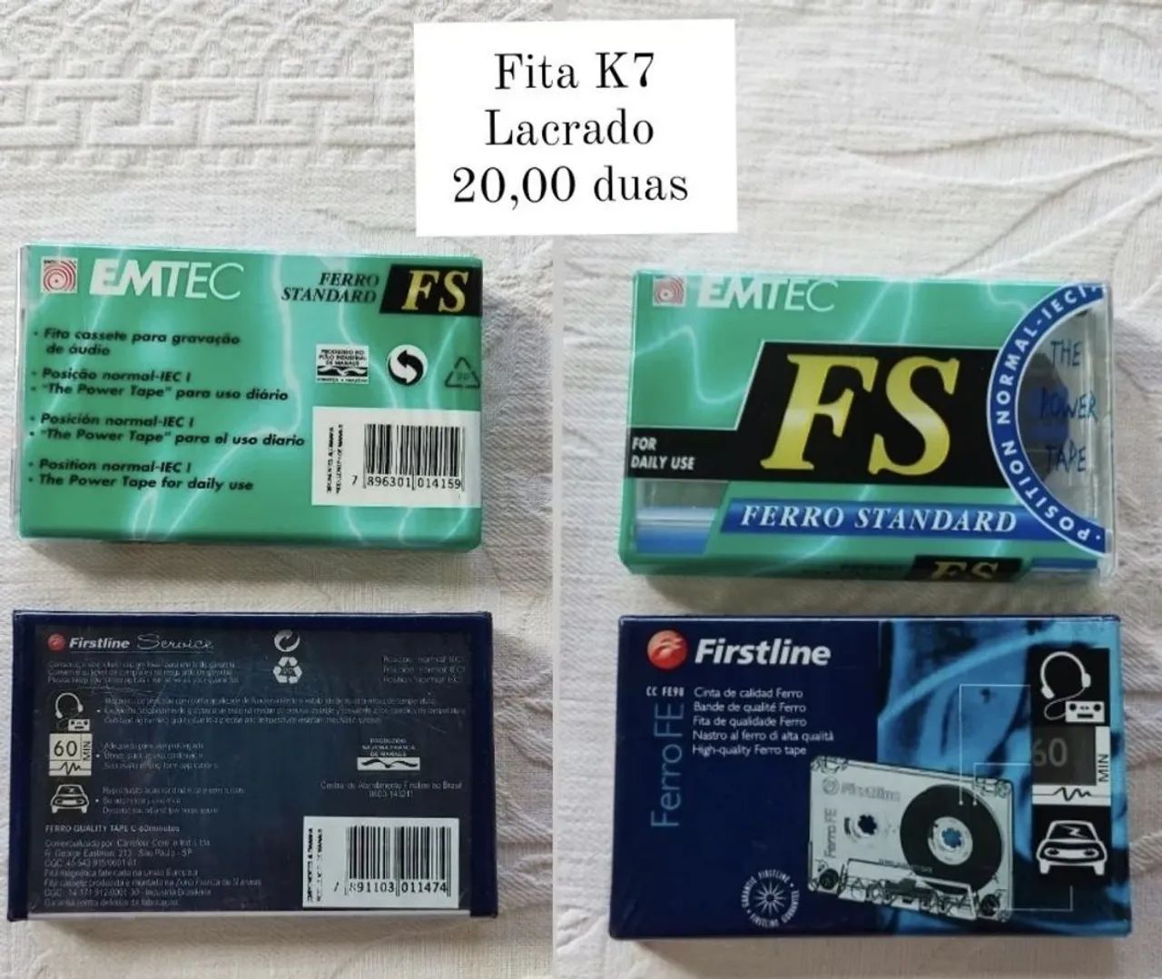 Lote de fitas VHS,cassete CD-R novos e usados  - Foto 2