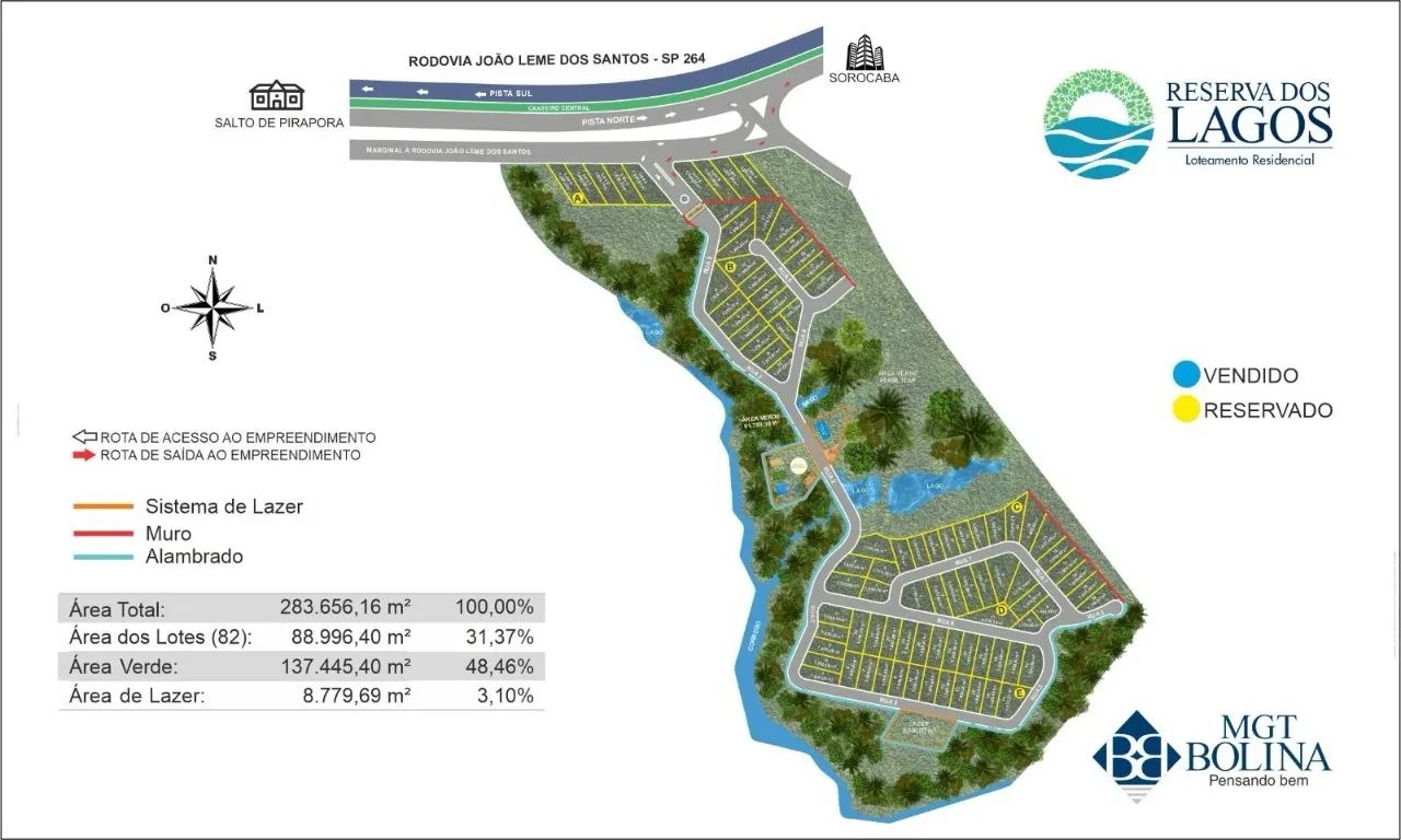 Terreno à Venda em Sorocaba - Reserva dos Lagos