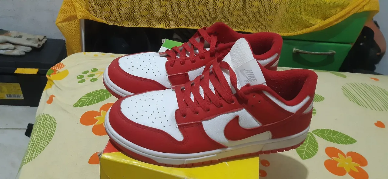 Nike Dunk Low Red and White