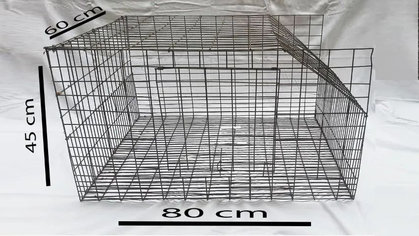 Gaiolas  Coelho chincila hamster Cinza 80 cm x 60 cm x 45 cm
