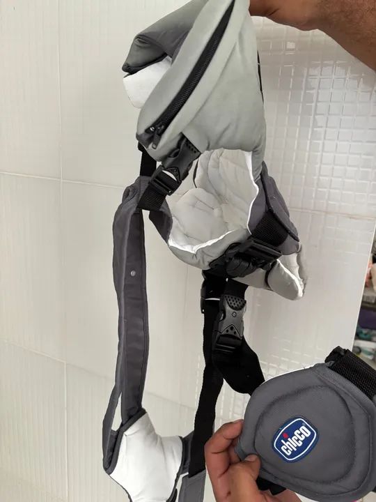 Canguru Chicco para Bebê - Cinza