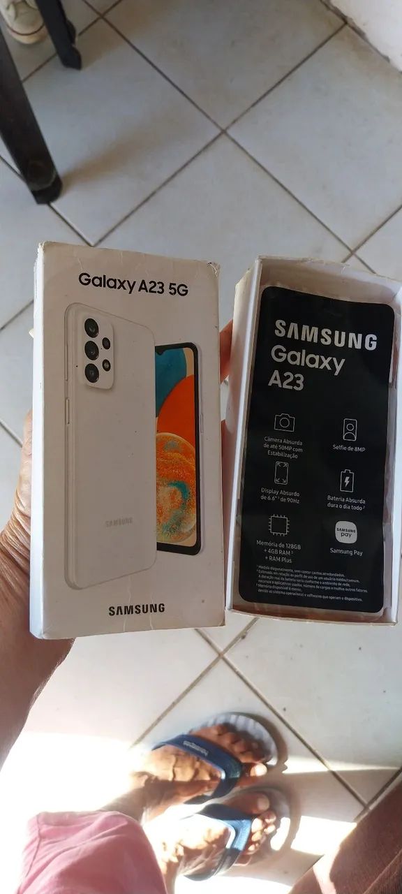 Vendo Samsung A23/5G muito novo estado de zero também recebo cartão 