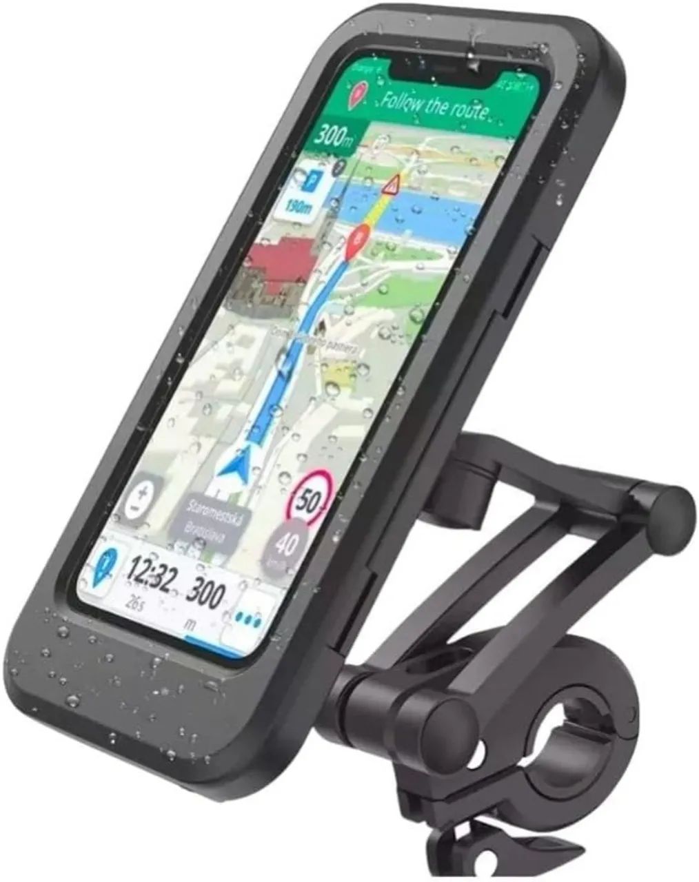 Suporte Celular Moto Bike Bicicleta Guidão Prova D'água Universal  Antiqueda Antifurto