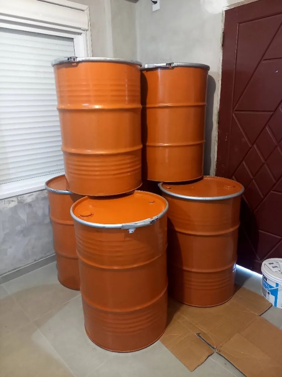 Tonel metálico 200 litros com aro de vedação  - Foto 2