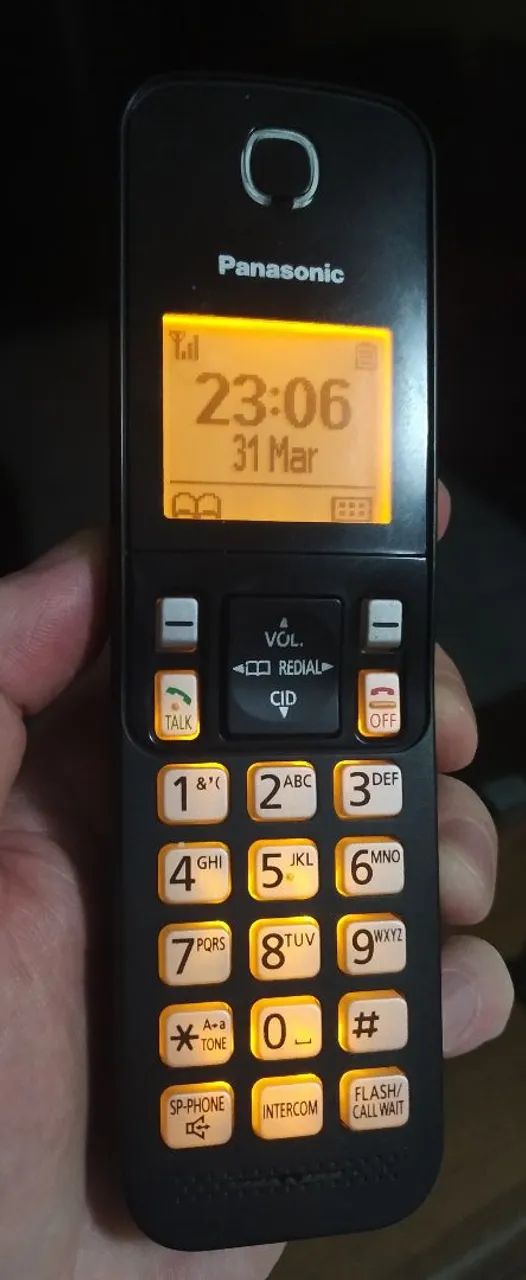 Telefone Fixo Panasonic com Display e Identificador de Chamadas - Foto 2