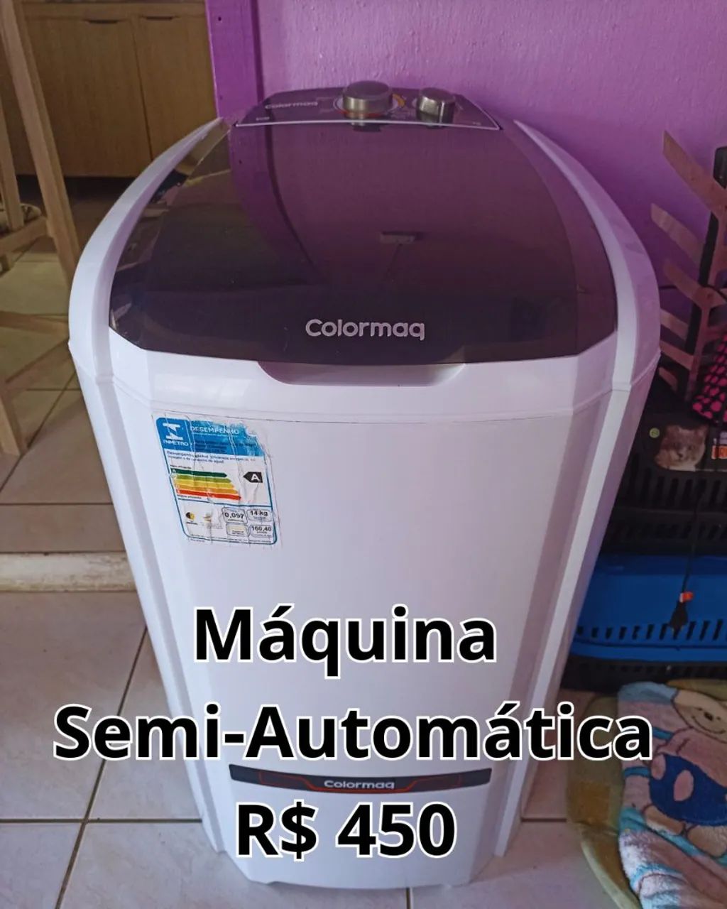 Máquina de Lavar Semi-Automática Colormaq R$ 450