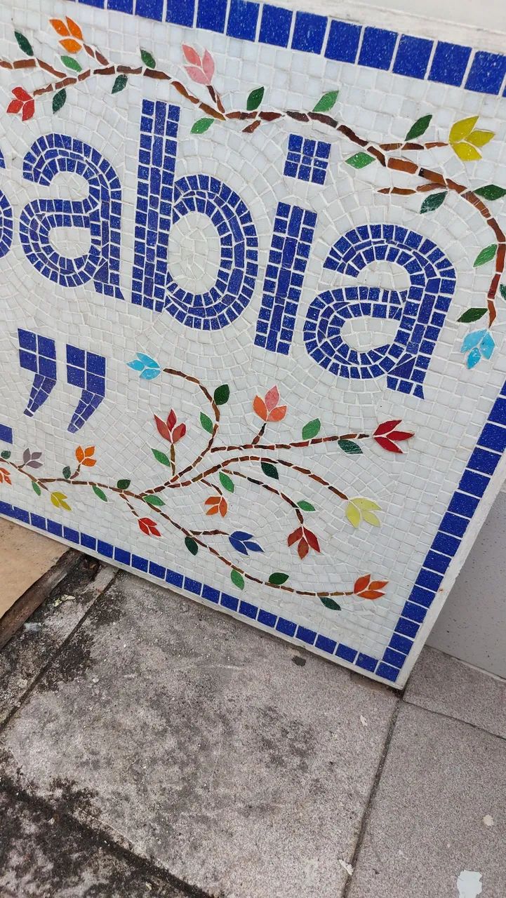 Placa de mosaico com frase inspiradora - Foto 2