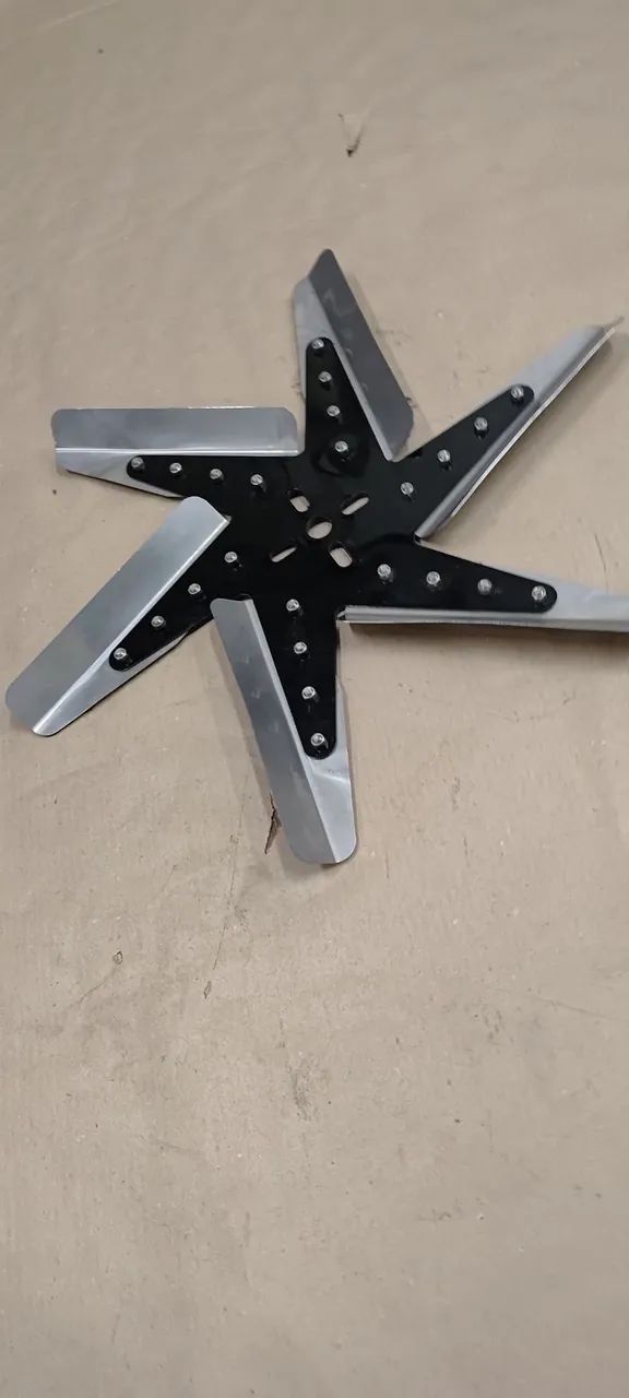 Hélice do motor radiador 6pás 17"Opala caravamV8 - Foto 3