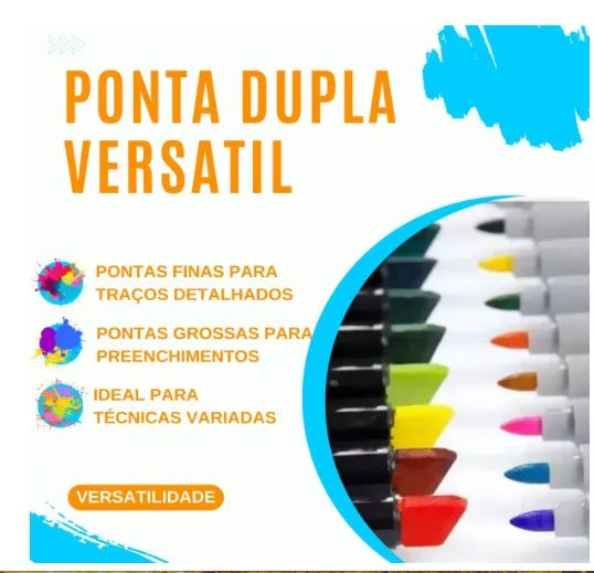 Kit Livro de Colorir Bobbie Goods Caderno 50 Páginas + Estojo Canetinhas Ponta Dupla 24pçs - Foto 4