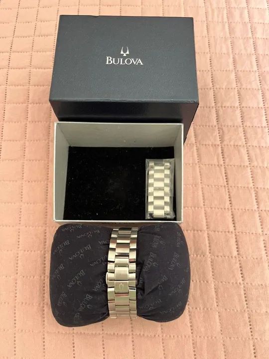 Relógio Bulova Masculino - Usado apenas em 2 ocasiões (casamentos)  - Foto 6